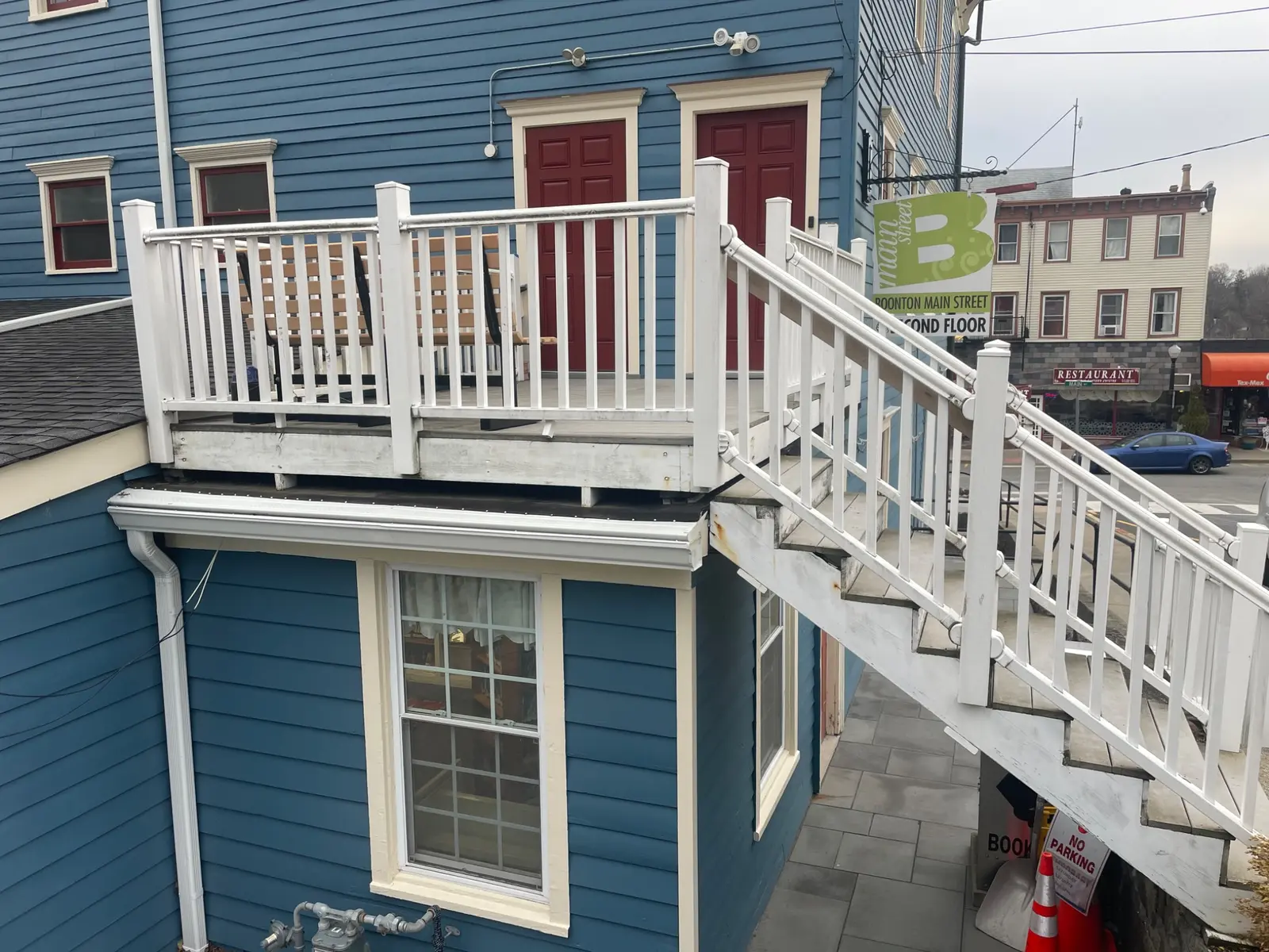 Boonton Library deck before reconstruction