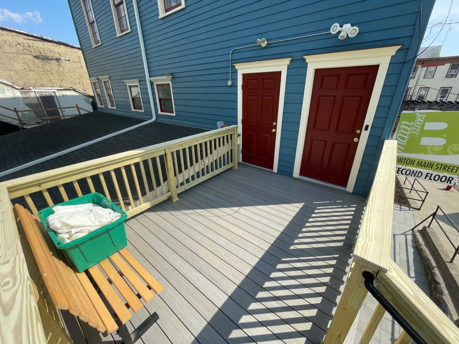 Completed composite deck at Boonton Library